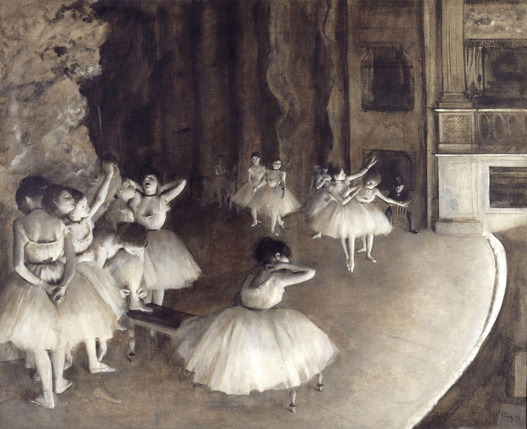 Repetition d un ballet sur la scene